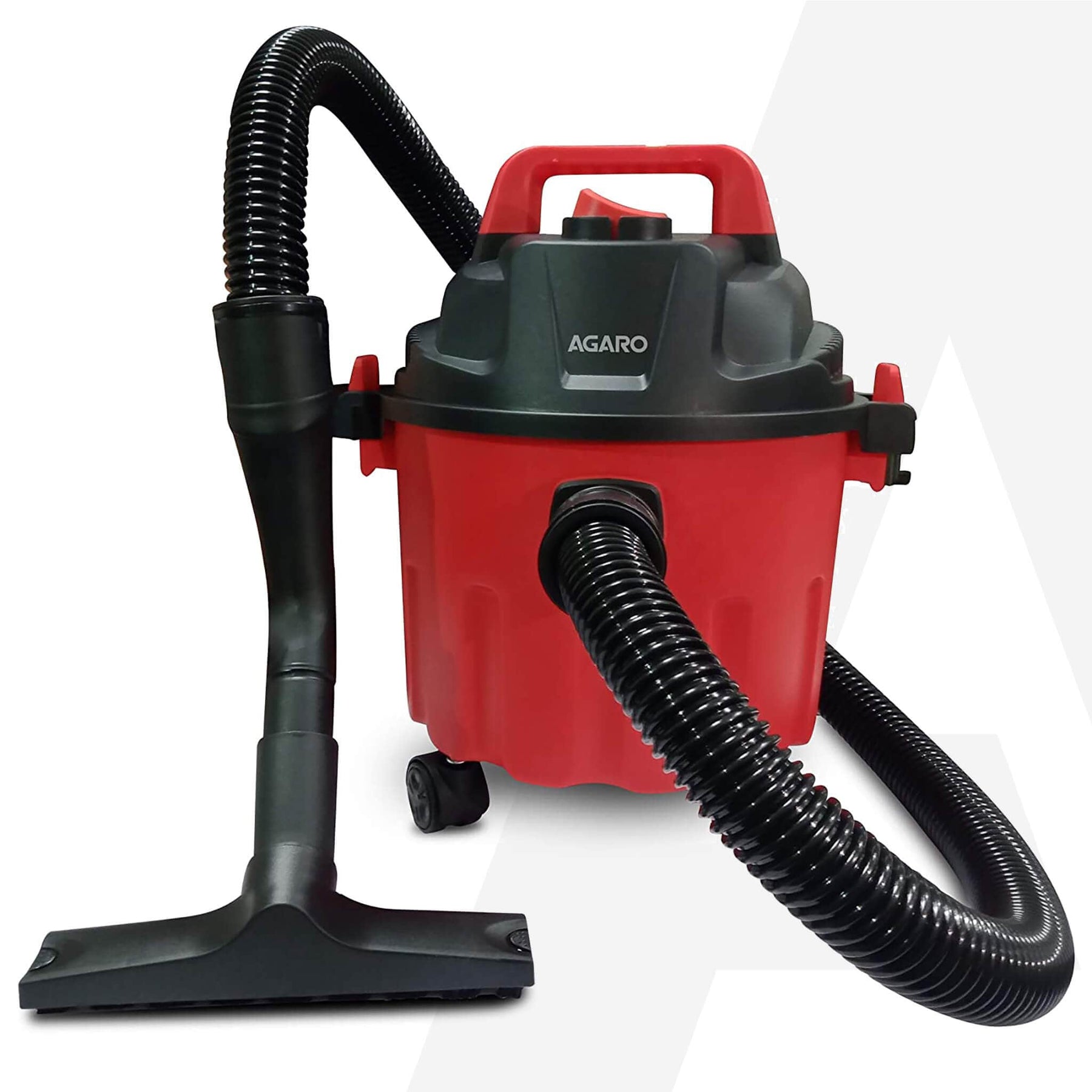 Red and black AGARO Ace wet and dry vacuum cleaner
