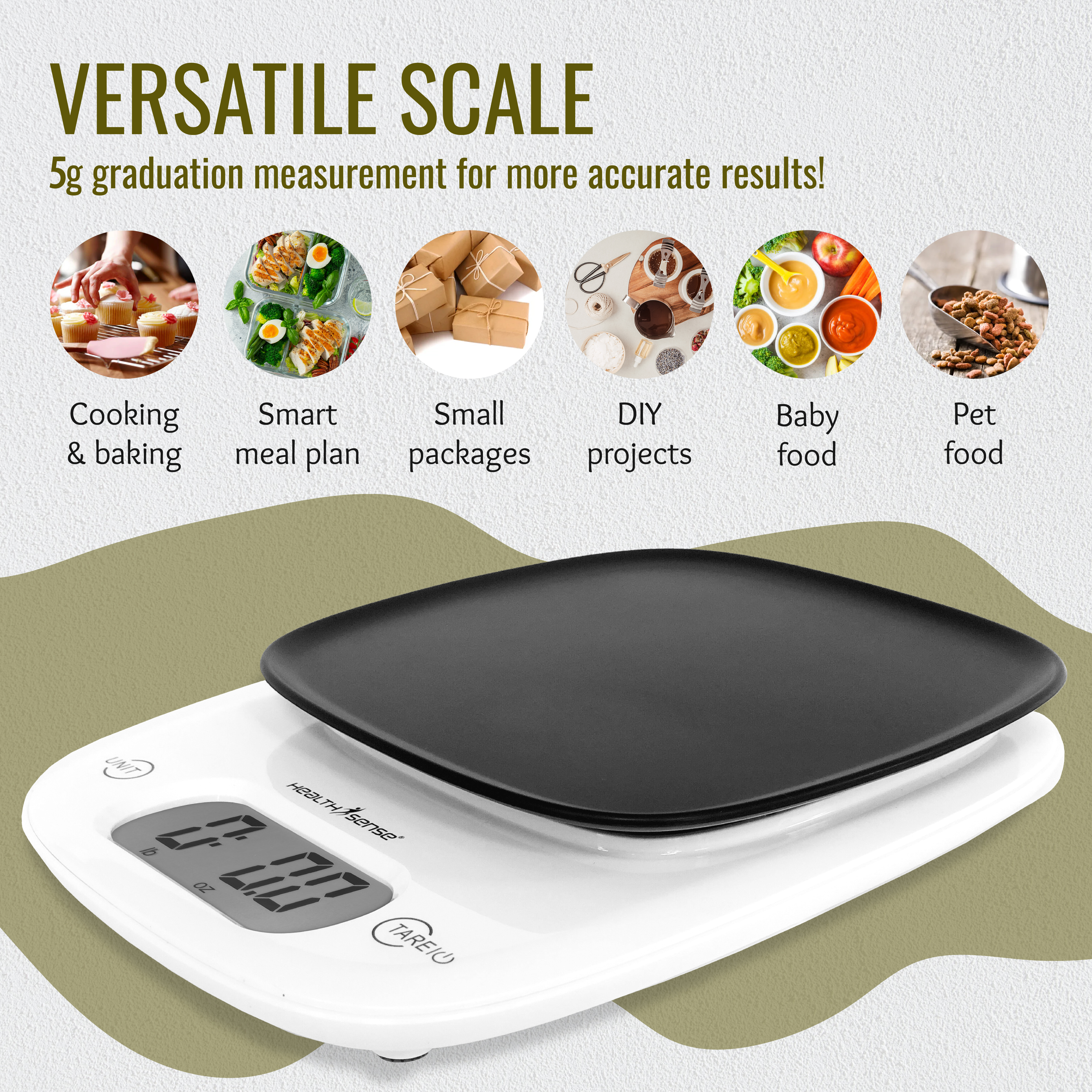 HealthSense Chef-Mate KS 63 digital kitchen weighing scale
