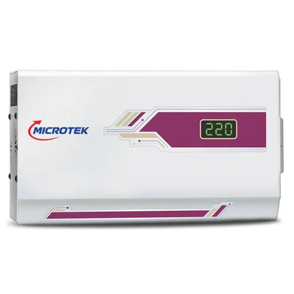 Grey Microtek EM4160 Plus automatic voltage stabilizer for air conditioners