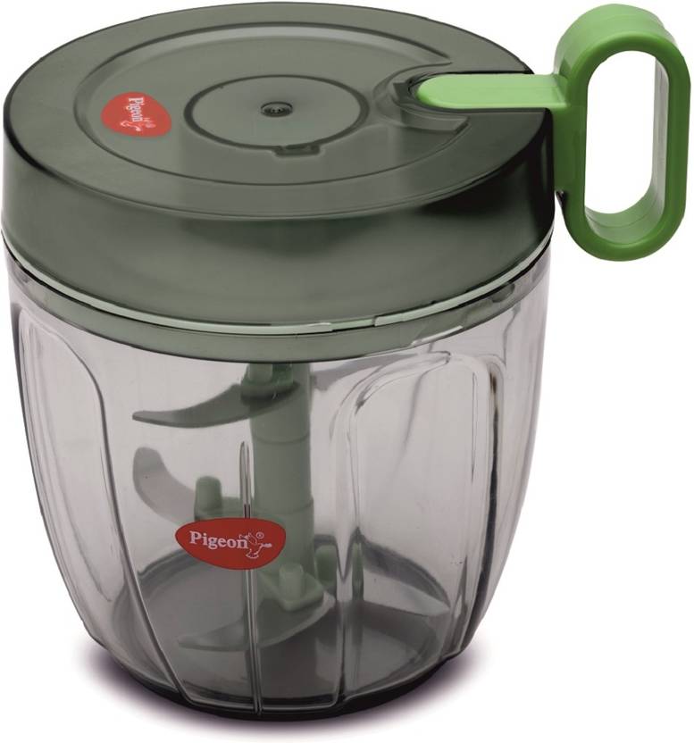 Pigeon Handy Chopper Pro XL with green lid and transparent bowl