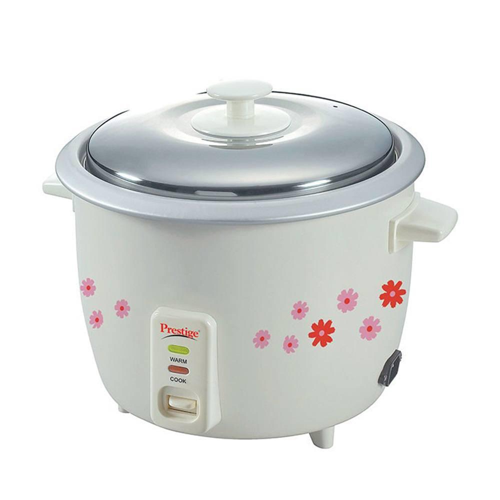 Prestige PRWO 1.8 litre electric rice cooker in white