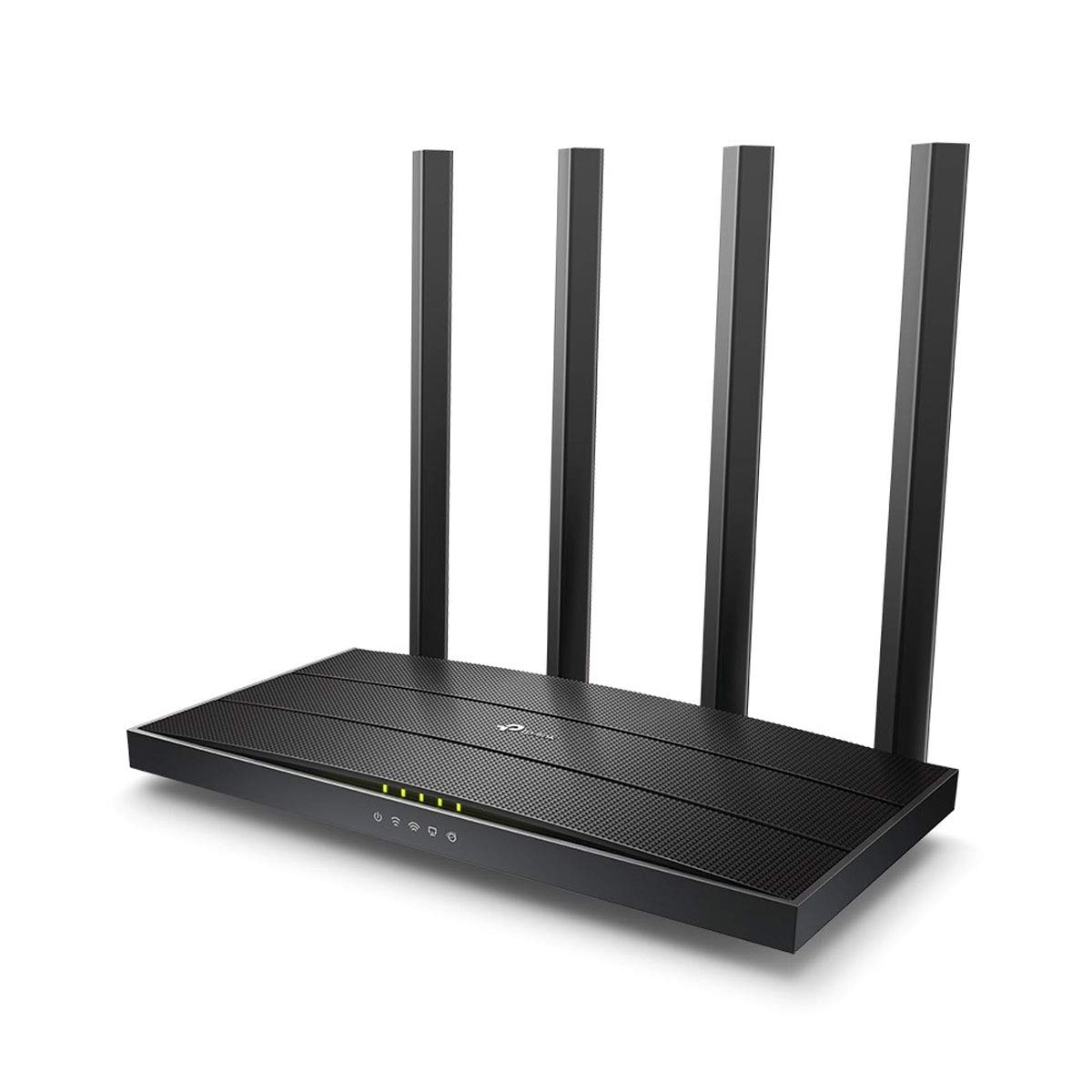 Black TP-Link Archer C6 router with four external antennas