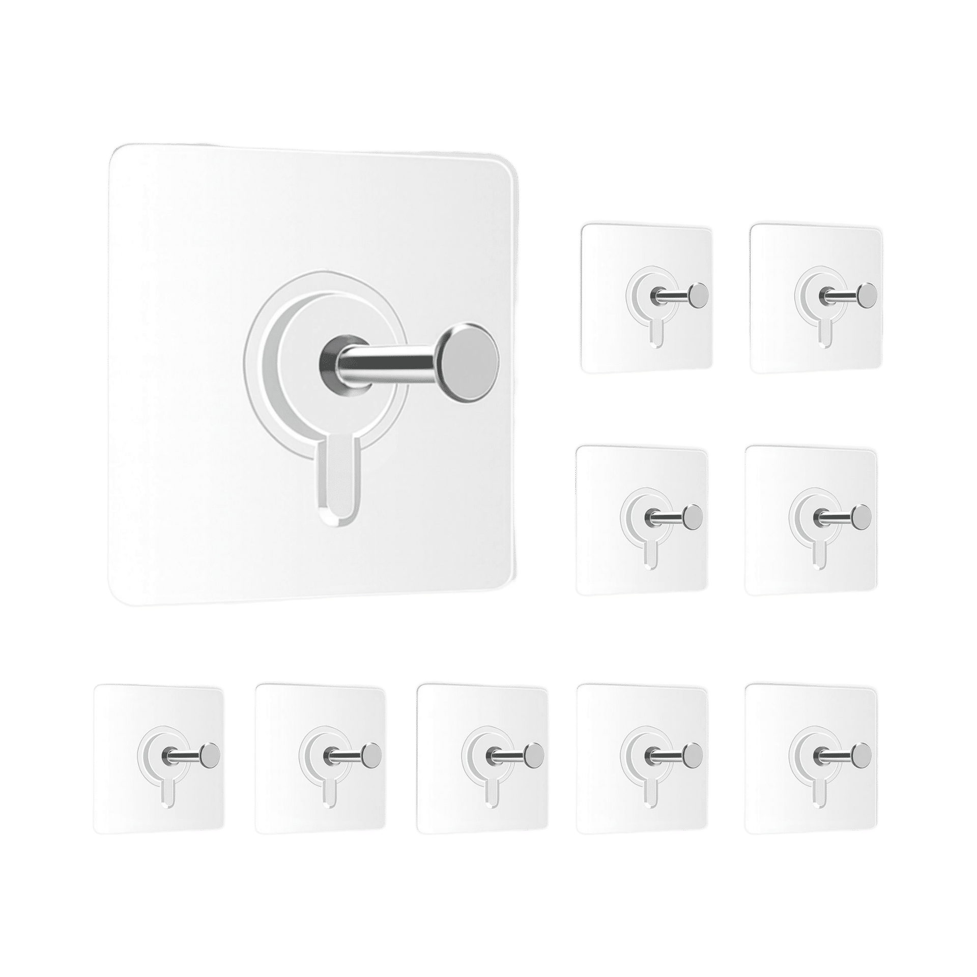 Zulaxy transparent adhesive photo frame wall hooks